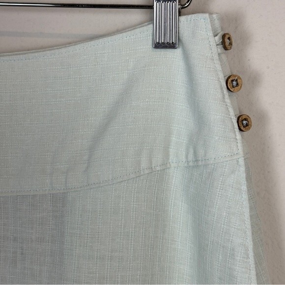 Patagonia Hemp Pima Cotton Seafoam Green A-line Skirt 6 - Picture 2 of 8